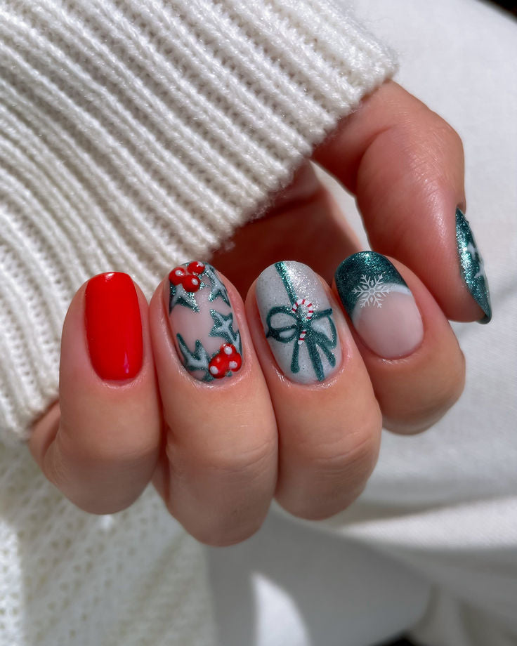 Mini Nail Stickers, Merry & Bright (9958906036573)