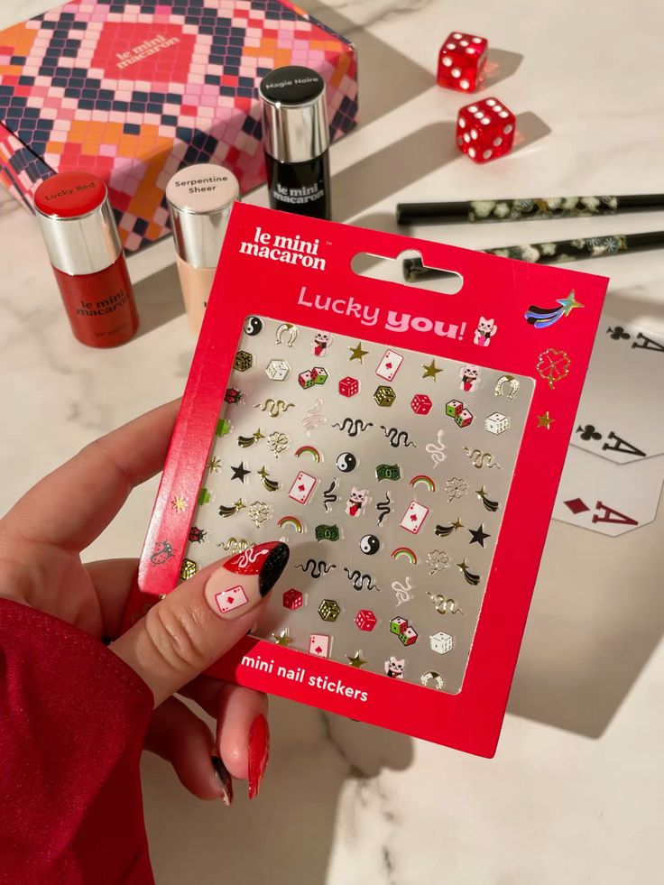 Mini Nail Stickers, Lucky You (14847439667549)